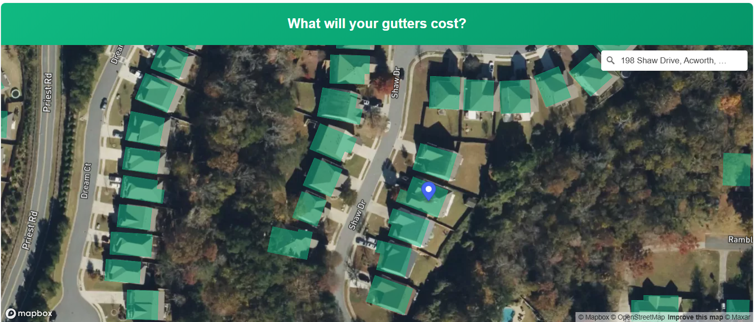 GutterQuote AI Software Interface